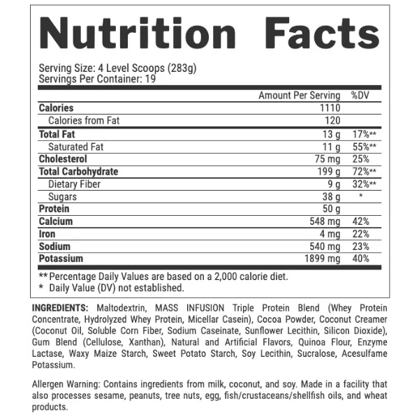 Nutrex Mass Infusion 5.45k - الصورة 2